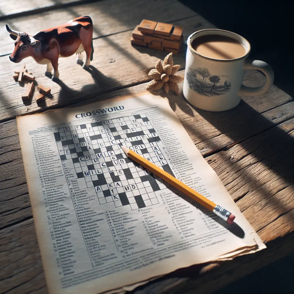 Kvæg Krydsord Løsning